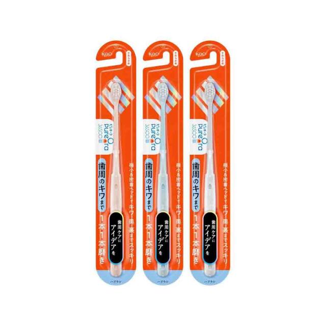 他サイト： ピュオーラ36500ハブラシ 1本1本磨き やわらかめ 1本入り ○色の選択不可の商品画像