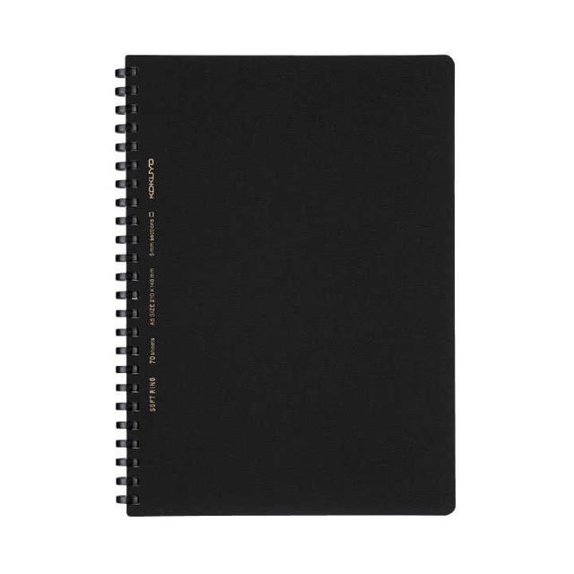 他サイト： コクヨ ソフトリング 方眼罫70枚 A5 黒の商品画像