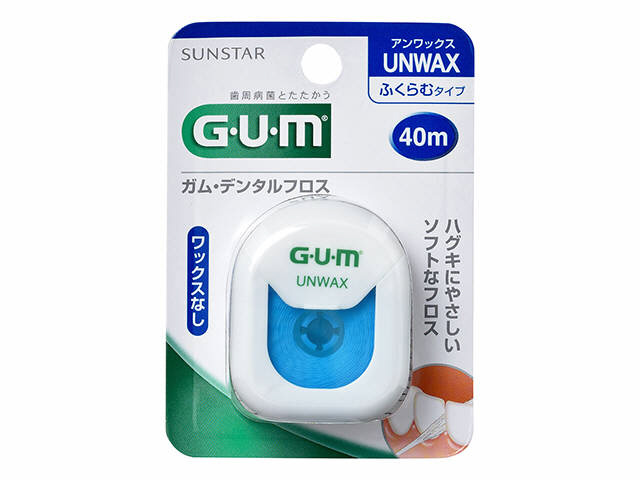 他サイト： ガム・デンタルフロス アンワックス40M ふくらむタイプの商品画像