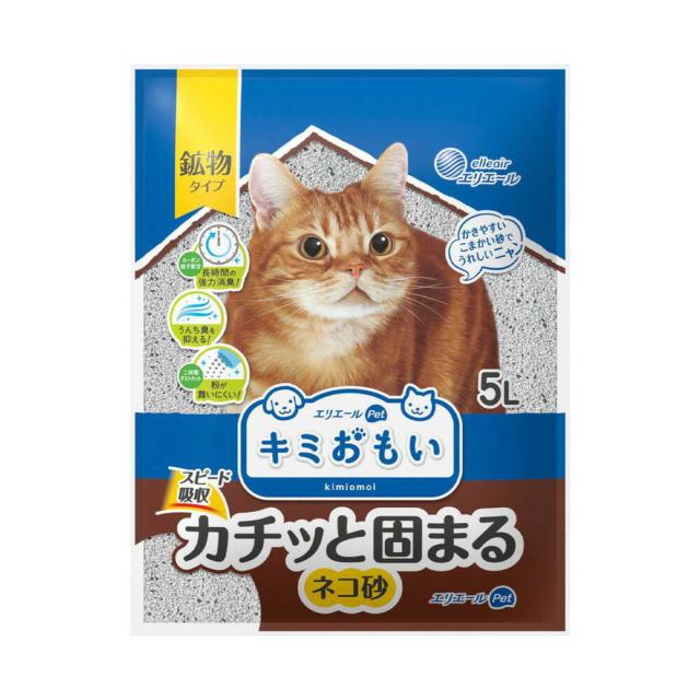 他サイト： 大王製紙 キミおもい カチッと固まる ネコ砂 5L  の商品画像