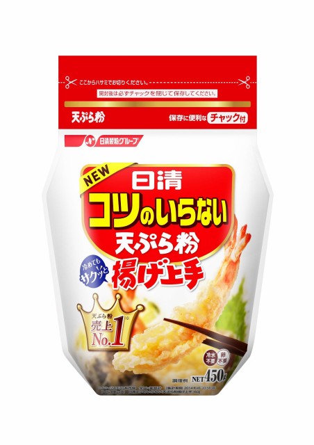 他サイト： ◆日清 コツのいらない天ぷら粉 チャック付 450g【5個セット】の商品画像