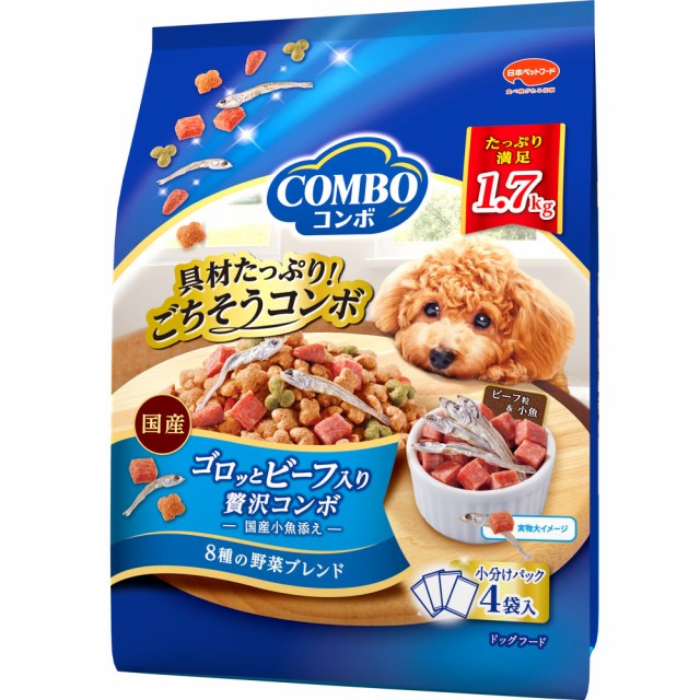 他サイト： 日本ペットフード コンボ ドッグ ゴロッとビーフ入り 1.7kg  の商品画像