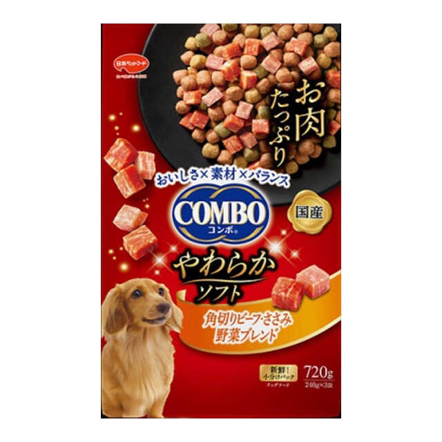 他サイト： コンボドッグやわらかソフト角切りビーフささみ 720gの商品画像