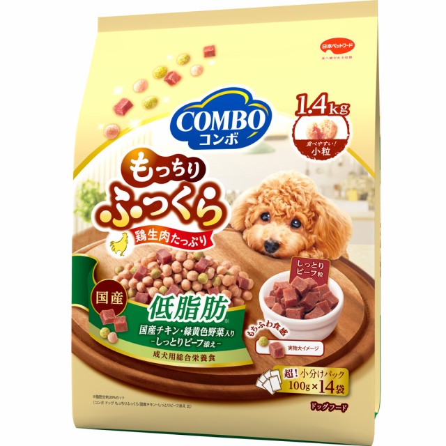 他サイト： 日本ペットフード コンボ ドッグ もっちりふっくら 低脂肪 1.4kg  の商品画像