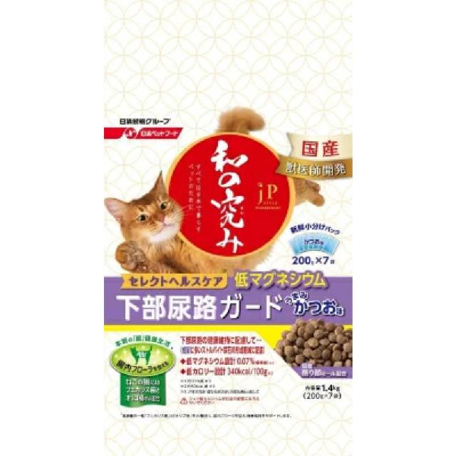 他サイト： ペットライン JPスタイル 和の究み セレクトヘルスケア 下部尿路ガード 低マグネシウム 1.4kg  の商品画像