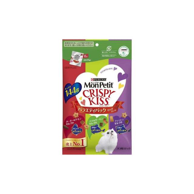 他サイト： モンプチクリスピーキッス バラエティリッチ 144gの商品画像