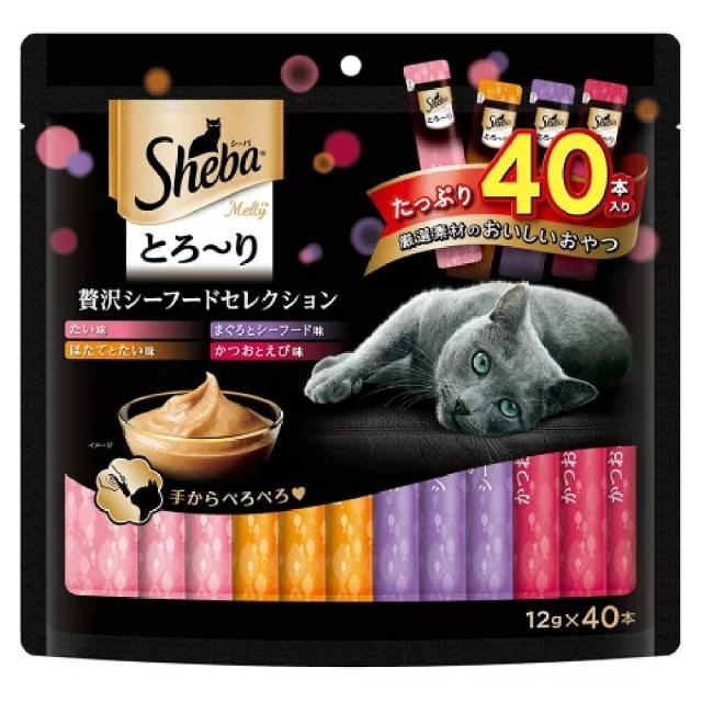 他サイト： マース シーバ とろーり メルティ 贅沢シーフードセレクション 12g×40本  の商品画像