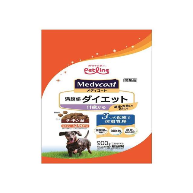 他サイト： ペットライン メディコート 満腹感ダイエット 11歳から 900g  の商品画像