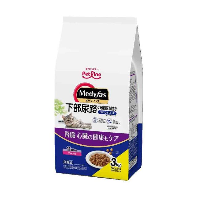 他サイト： ペットライン メディファス 11歳から チキン味 3kg  の商品画像