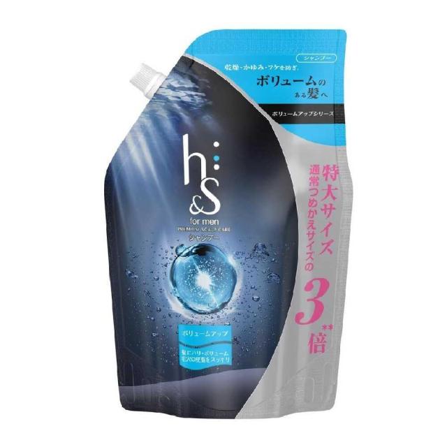 他サイト： P&G h&s for men(エイチアンドエスフォーメン)ボリュームアップシャンプー 詰め替え 超特大  900mlの商品画像