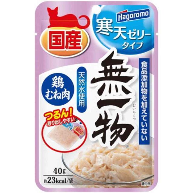 他サイト： はごろもフーズ 無一物 パウチ 寒天 ゼリータイプ 鶏むね肉 40g   【12個セット】の商品画像