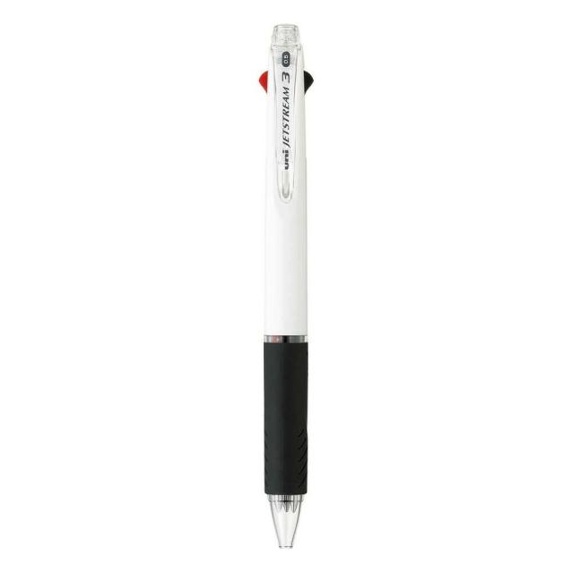 他サイト： 三菱鉛筆 ジェットストリーム3色ボールペン 0.5mm 白 1本  の商品画像