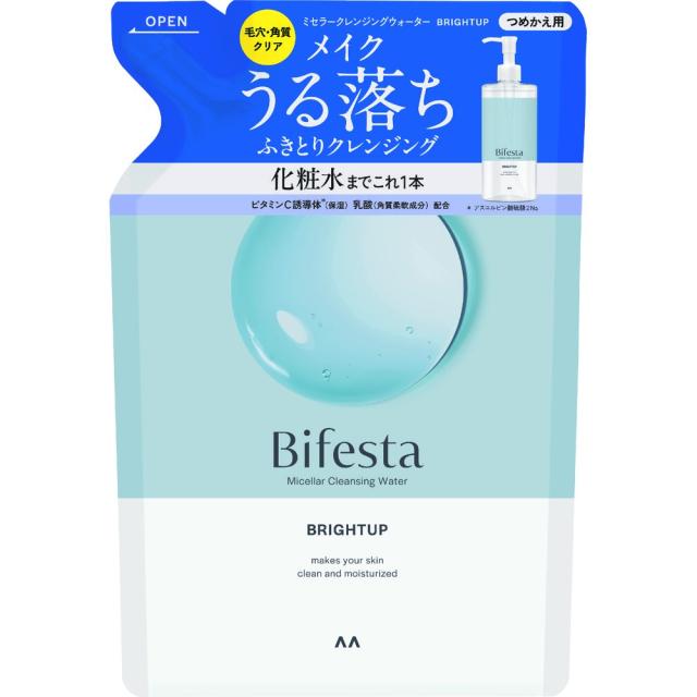 他サイト： マンダム ビフェスタ ミセラークレンジングウォーター ブライトアップ 詰替え  360ml  の商品画像