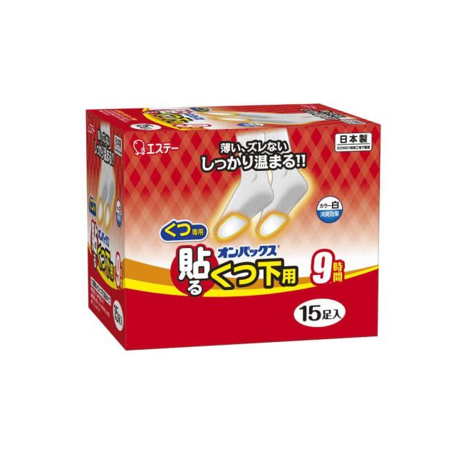 他サイト： エステー オンパックス 貼るくつ下用 白 15足入の商品画像