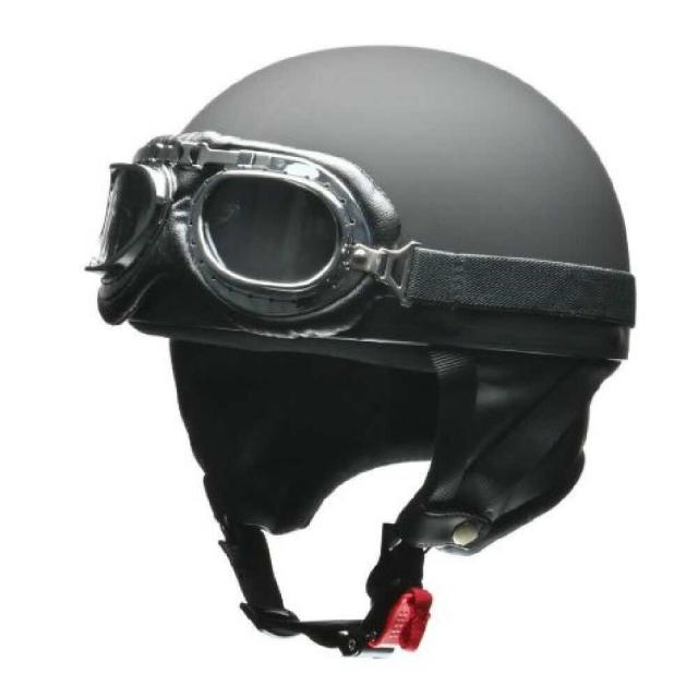 他サイト： リ−ド工業 ビンテ−ジヘルメット マットブラック LL CR751MATBKLL   の商品画像