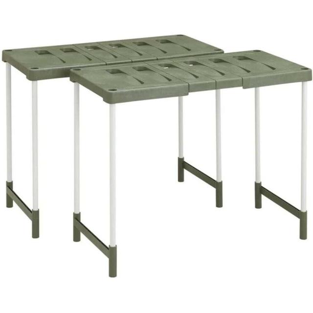 他サイト： 伸晃 クローゼット押入フリーラック ハイタイプ エコグリーン 2台入り  の商品画像