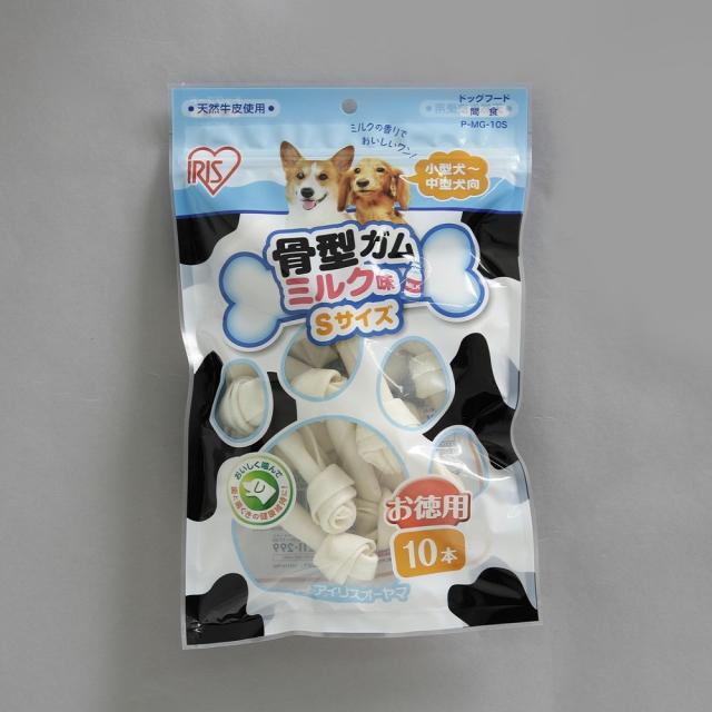他サイト： アイリスオーヤマ 骨型ガムミルク味S 10本  の商品画像