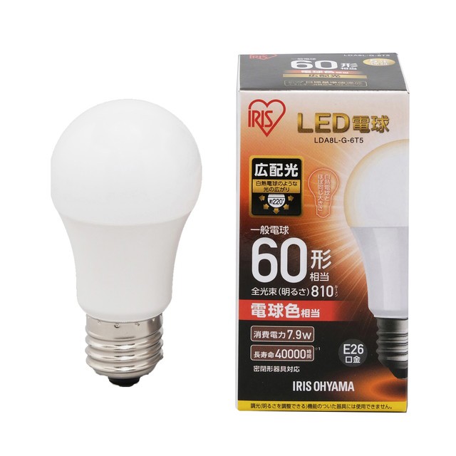 Panasonic LED電球 ひとセンサタイプ 40W形相当 電球色 LDA5L-G KU NS