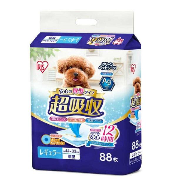 他サイト： アイリスオーヤマ 厚型 超吸収ペットシーツ レギュラー 88枚  の商品画像