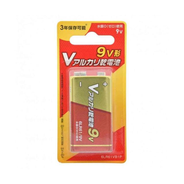 他サイト： オーム電機 Vアルカリ乾電池 9V形   の商品画像