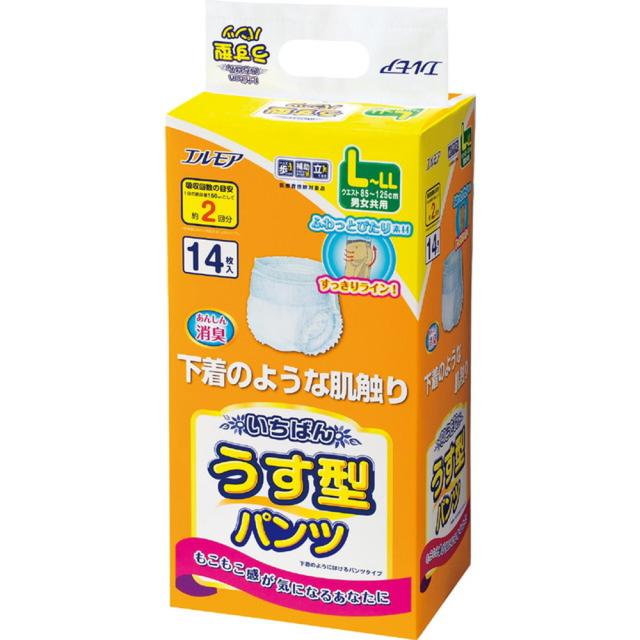他サイト： エルモア いちばん パンツ うす型 L-LLサイズ  14枚  の商品画像