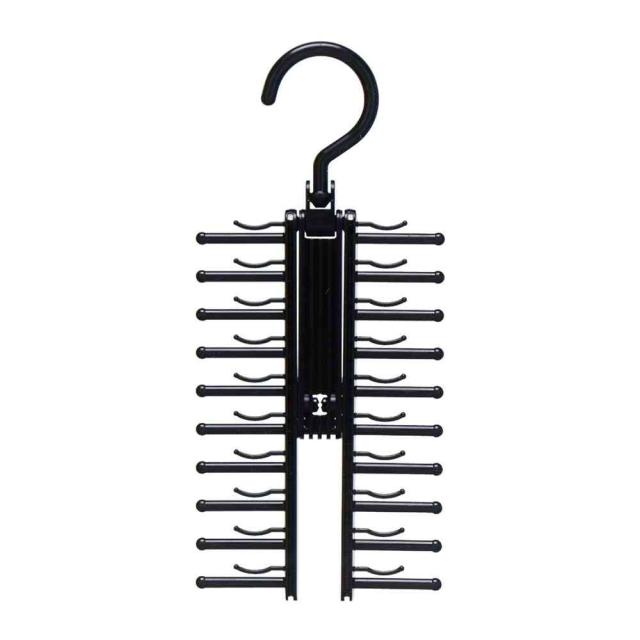 他サイト： シンコハンガー F-Fit ネクタイハンガー クロス ブラック    の商品画像