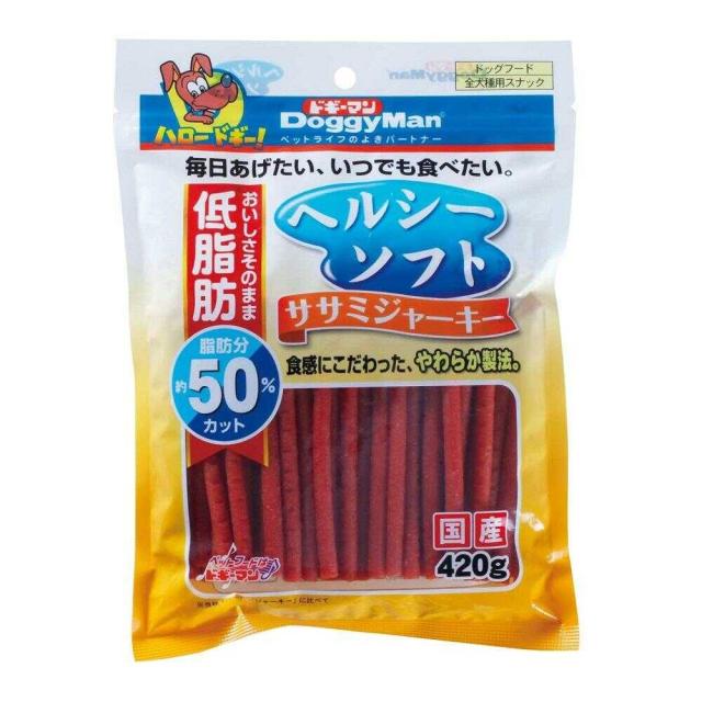 他サイト： ドギーマン ヘルシーソフト ササミジャーキー 420g  の商品画像