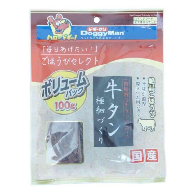 他サイト： ドギーマン ごほうびセレクト 牛タン極細づくり 100g  の商品画像