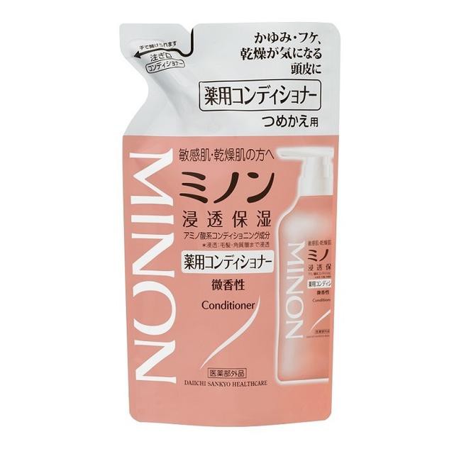 他サイト： 【医薬部外品】第一三共ヘルスケア ミノン 薬用ヘアコンディショナー 詰め替え 380mlの商品画像