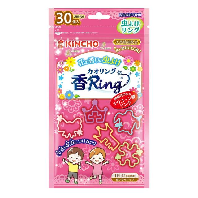 他サイト： 大日本除虫菊 KINCHO 虫よけ 香リング(カオリング) ピンク 30個入の商品画像