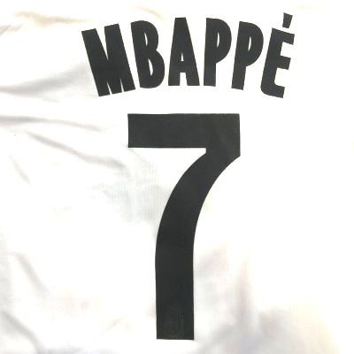 大人用 A144 19 パリサンジェルマン Mbappe 7 ムバッペ エムべぺ 白