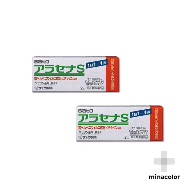【第1類医薬品】 アラセナS 2g ×2個 口唇ヘルペス再発治療