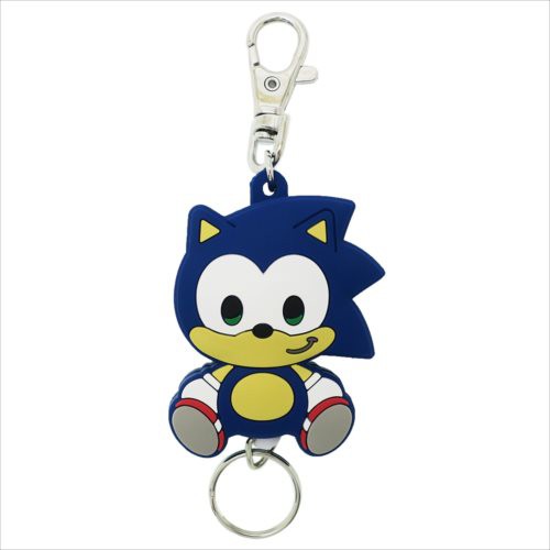 ソニックザヘッジホッグ キーリング リール式ラバーキーホルダー ゲームキャラクターグッズ メール便可
