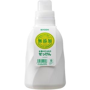他サイト： ミヨシ石鹸 無添加 お肌のための洗濯用液体せっけん 1100mlの商品画像