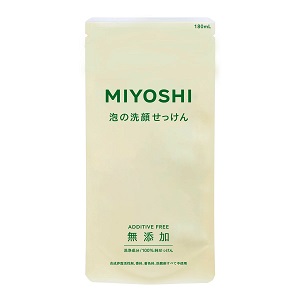 他サイト： ミヨシ 無添加 泡の洗顔石鹸 詰替 180ml の商品画像