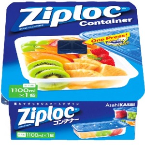他サイト： 旭化成  ジップロック コンテナー 長方形1100ml 1個入の商品画像