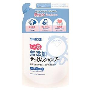 他サイト： シャボン玉石鹸 無添加せっけんシャンプー泡タイプ つめかえ420mlの商品画像
