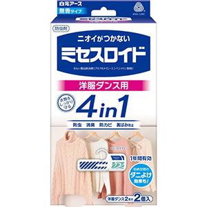 他サイト： 白元アース ミセスロイド 洋服ダンス用 1年防虫 2個入の商品画像