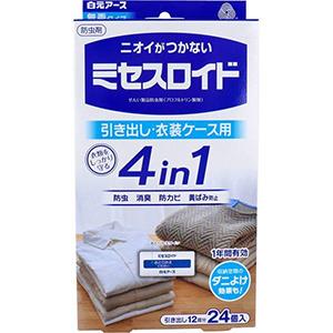 他サイト： 白元アース ミセスロイド 引き出し用 1年防虫 24個の商品画像