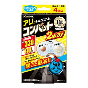 他サイト： 大日本除虫菊 キンチョーアリがいなくなるコンバット2way4個入の商品画像