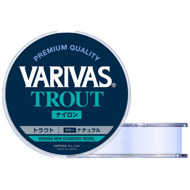 他サイト： バリバス VARIVASトラウト ナイロン 100m ナチュラル(1.2号/5lb) VARIVASトラウト ナイロン 100mの商品画像