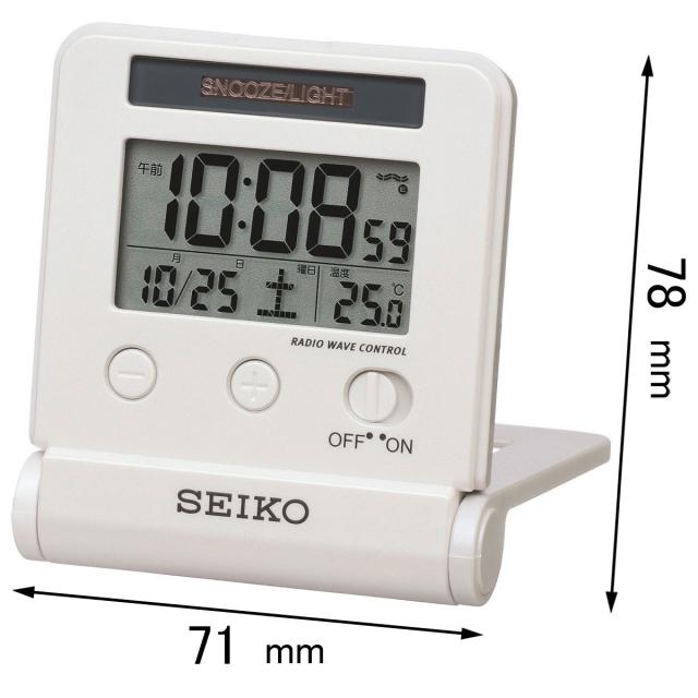 他サイト： セイコー 電波目覚まし時計SEIKO トラベラ SQ772W[SQ772W] 返品種別Aの商品画像