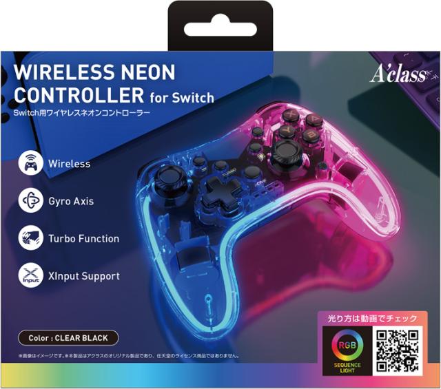 他サイト： Switch用ワイヤレスネオンコントローラー 返品種別Bの商品画像