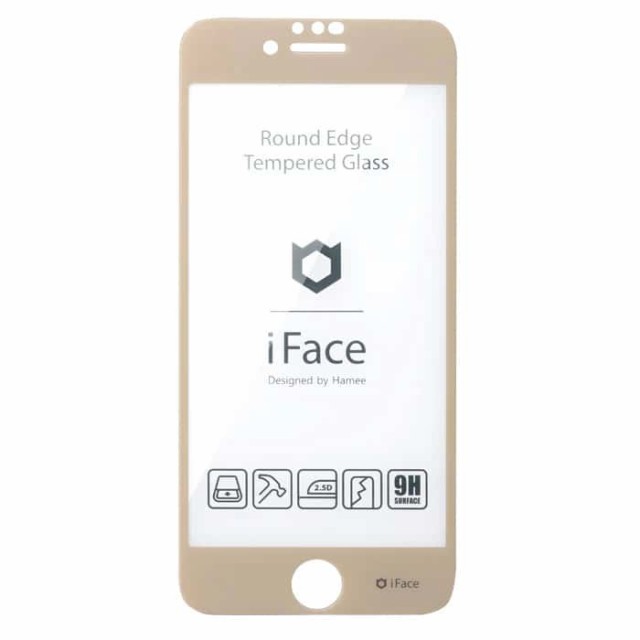 他サイト： Hamee 41-890431 iPhone SE(第3/2世代)/8/7/6s/6用 ラウンドエッジ強化ガラス 画面保護シートの商品画像