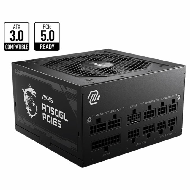 他サイト： MSI|エムエスアイ MAG A750GL PCIE5 ATX電源 MSI MAG A750GL PCIE5[MAGA750GLの商品画像