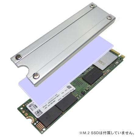 他サイト： 親和産業 SS-M2S-HS02 M.2 SSD用ヒートシンクカバー[SSM2SHS02] 返品種別Aの商品画像