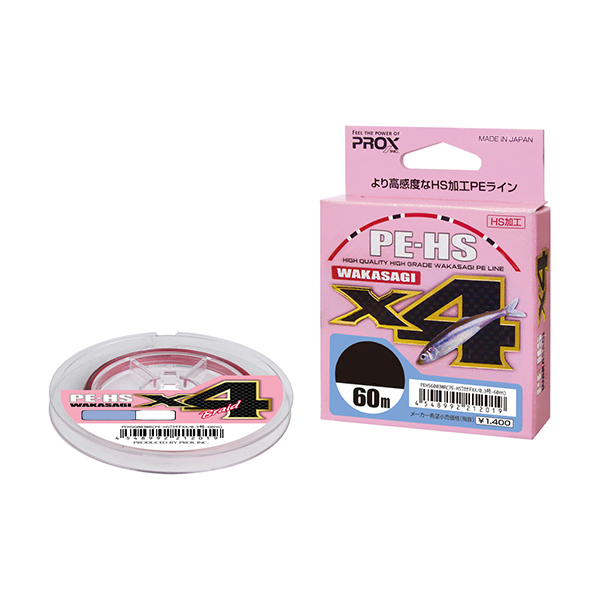 他サイト： プロックス PEHS6003WR PEライン PE-HSワカサギX4(0.3号-60m)PROX PEライン[PEHS6003Wの商品画像