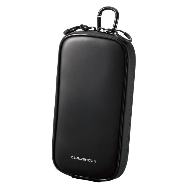 他サイト： エレコム P-05CZBK スマホポーチ 1台収納 Lサイズ 3Way 衝撃吸収 ZEROSHOCK(ブラック)[P05CZBKの商品画像
