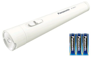 他サイト： パナソニック BF-BG01N-W LED懐中電灯(ホワイト)18ルーメンPanasonic エボルタNEO付き[BFBG01Nの商品画像