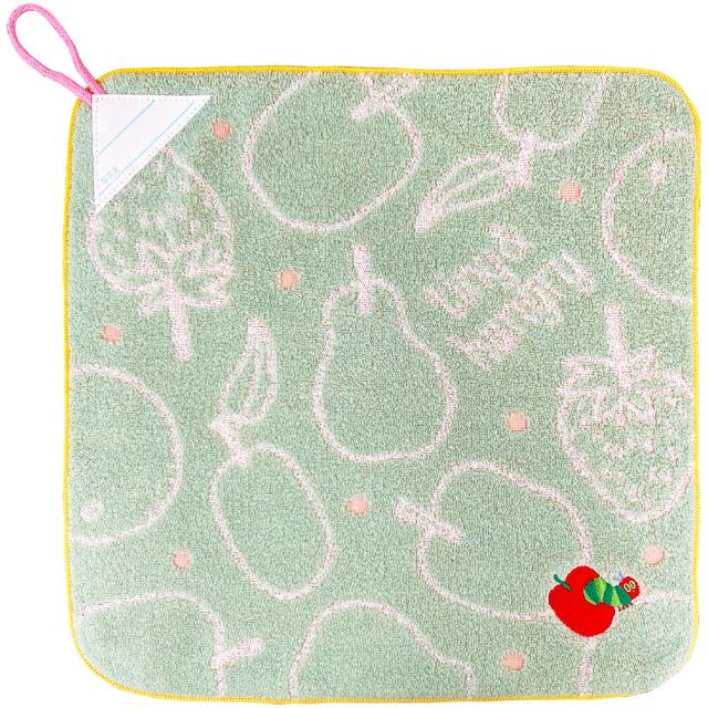 他サイト： 林(Hayashi) ループ付きハンドタオル はらぺこあおむし ラインリンゴ(約34×34cm) WO459500返品種別Aの商品画像